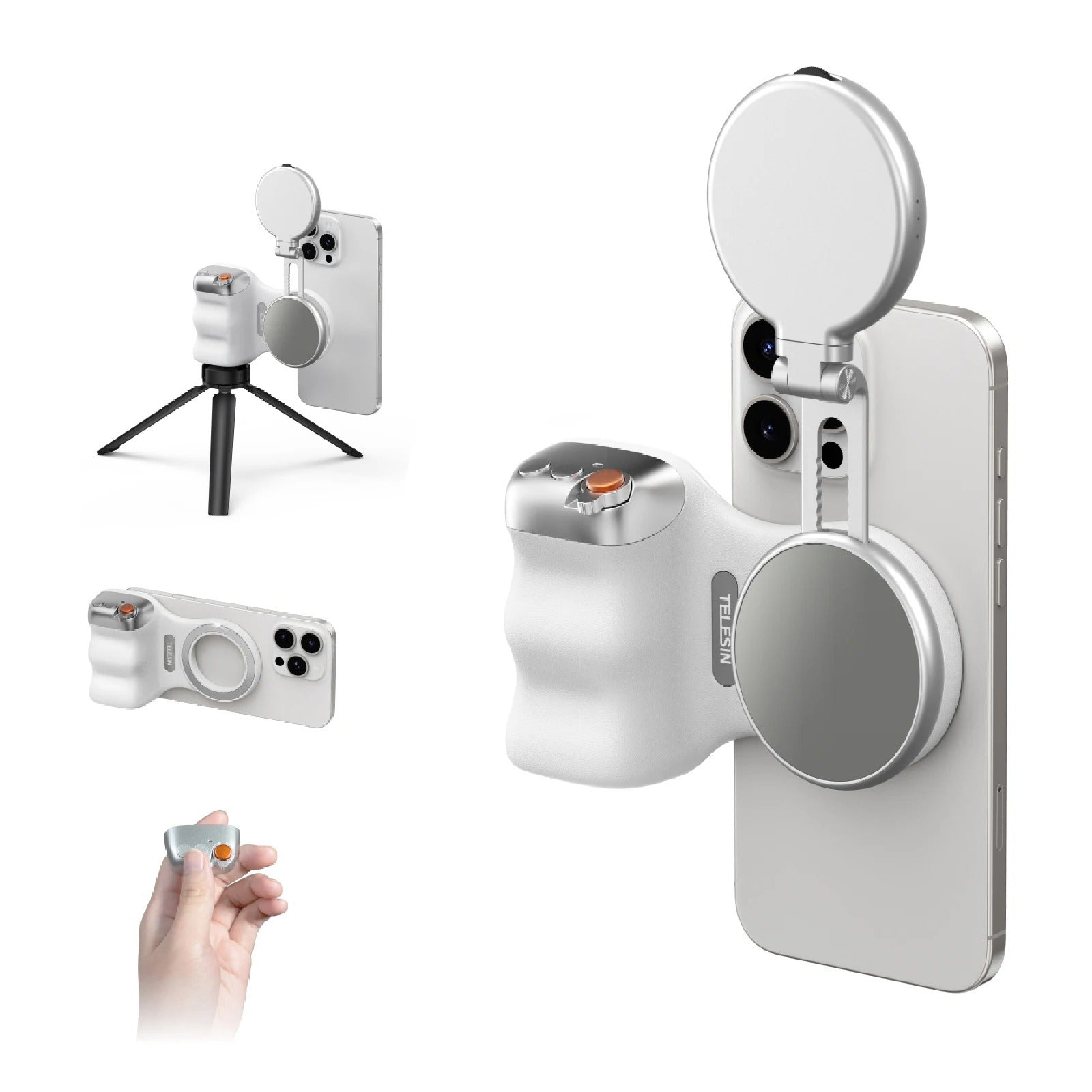 Phone Camera Shoot Hand Grip Magnetic Smart Phone Holder Shooting Aid Remote Control Handle For Iphone Android Phone