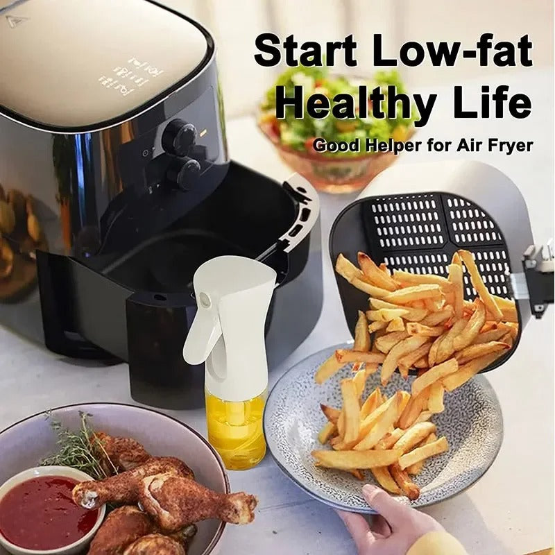 200/300/500ml Oil Spray Bottle BBQ Cooking Olive Oil Sprayer Plastic Baking Oil Spray Empty Bottle Vinegar Bottle Or Oil brush